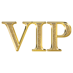 [CITYPNG.COM]VIP Word Gold Sign Logo HD PNG - 2000x2000.png